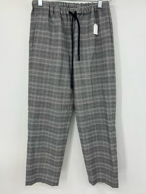 Aritzia The Group Babaton The Jimmy Pant Pull On Drawstring Plaid Pants Size S